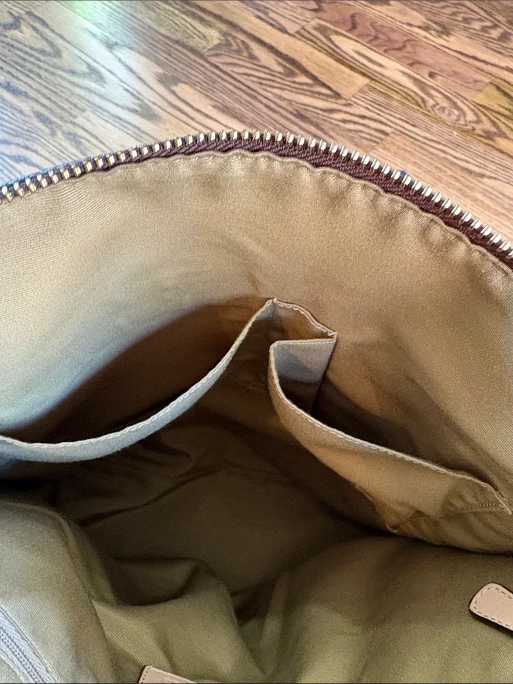 Coach Peyton Signature brown coated leather large purse - Picture 11 of 16